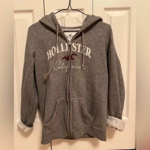 Hollister zip up hoodie